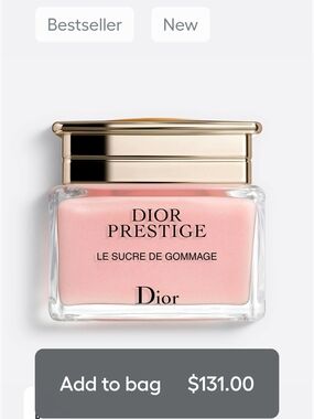 Dior Prestige Le Sucre de Gommage - Pink with Gold Cap